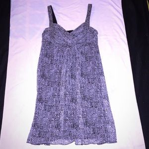 Black and white patterned midi AGB Dress